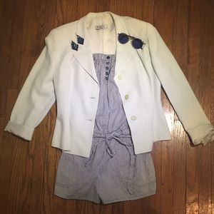 Strapless Structured Romper